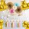 Star Balloons, 18 Inch Foil Balloons, 10 PCS Star Balloons Foil, Gold Star Foil Balloons Set Mylar Balloons Gold Balloons Star for Birthday Party Anniversary Wedding Baby Shower New Year Decorations